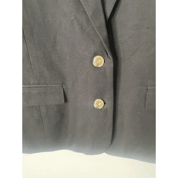 J.Crew Blazer Womens 4 Black Schoolboy Corpcore Minimalist Office Work Preppy - Picture 7 of 13